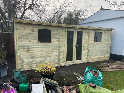 10x6 summerhouse apex - summerhouse, garden