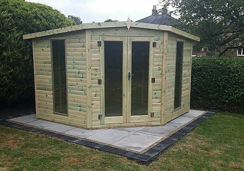9x9 corner house - house, summerhouse